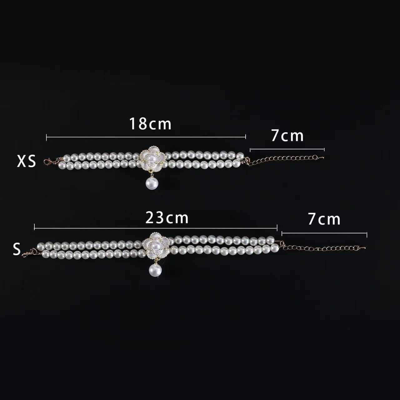 Pet Pearl Pendant Necklace Collar Accessories