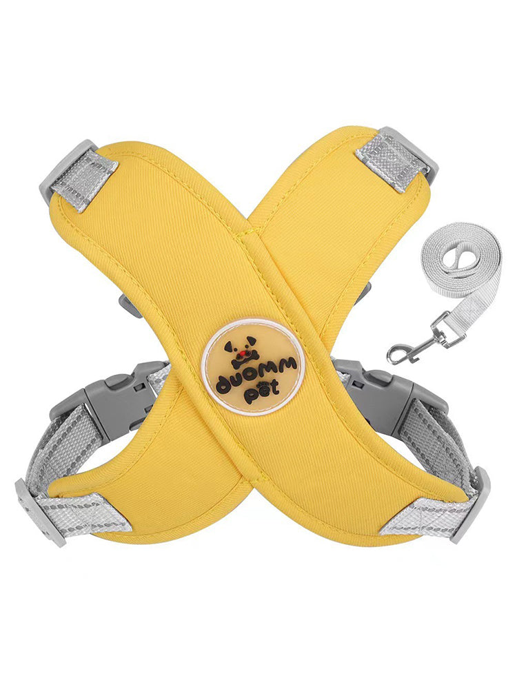 Breathable And Anti-breakaway Harness With A Stylish Dog Leash