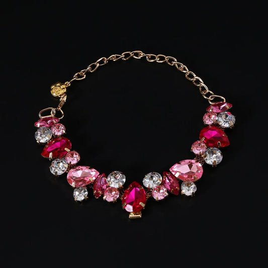 Luxury Crystal Pet Necklace | Rhinestone Dog & Cat Collar