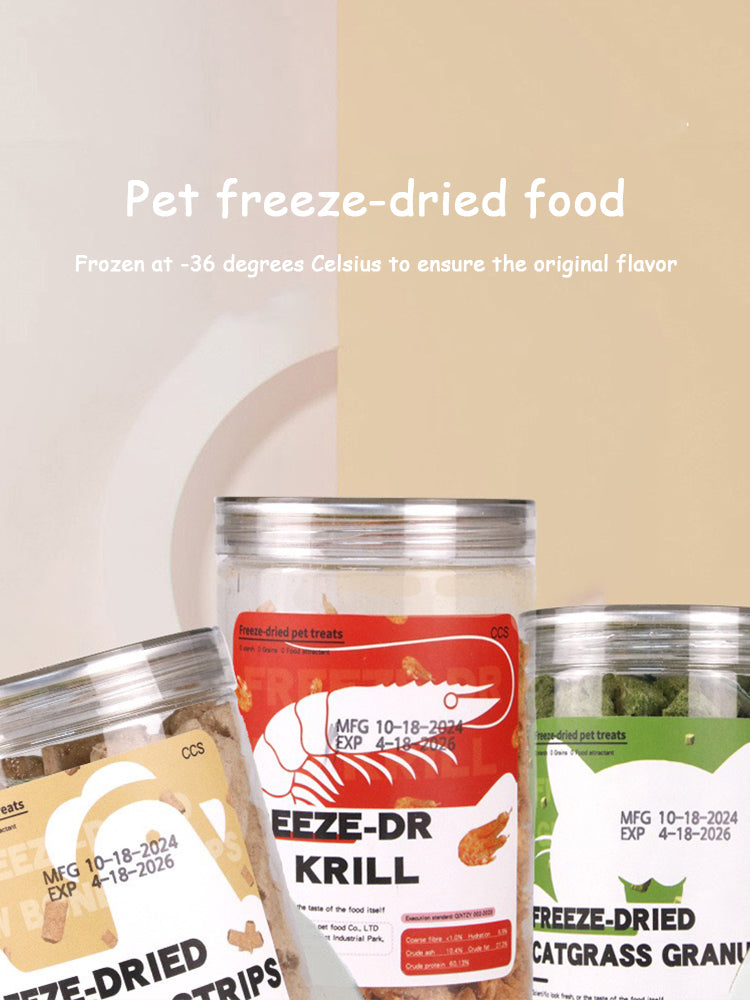 Chicken Diced Cat Food with Egg Yolk Crumble Pet Snacks