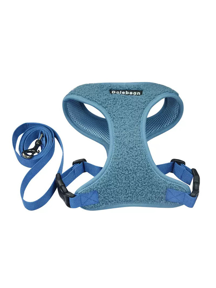 Dog Leash Pet Harness With Double Buckle