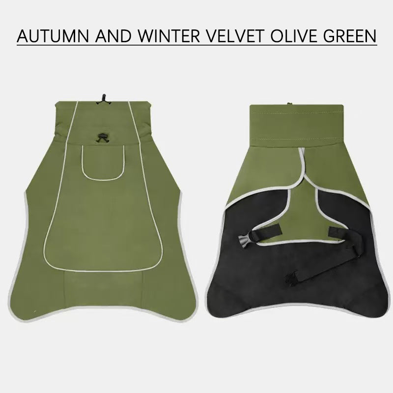 Waterproof Dog Jacket – Outdoor Pet Raincoat & Windbreaker for Large Dogs | All-Weather Coat