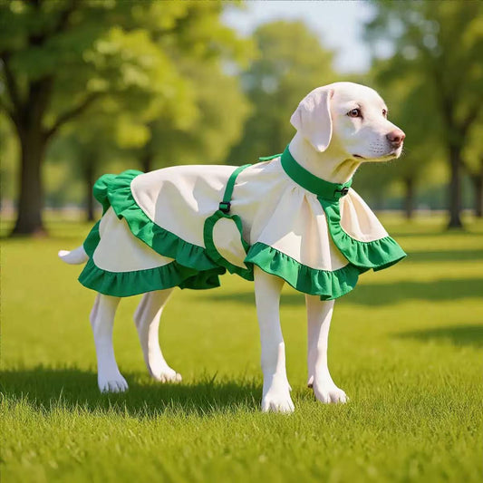 Waterproof Dog Raincoat with Skirt – Stylish Cape Jacket for Medium & Large Dogs