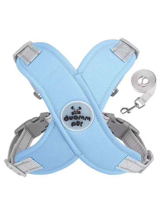 Breathable And Anti-breakaway Harness With A Stylish Dog Leash