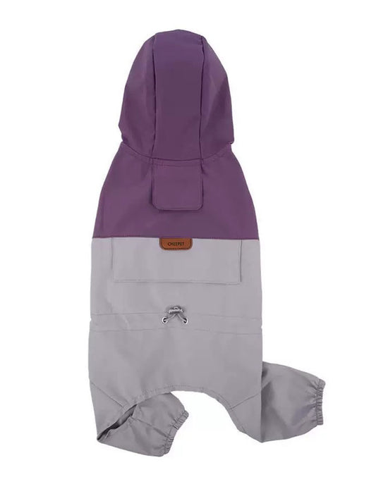 Four-legged Waterproof Raincoat Jacket Pet Hooded Raincoat