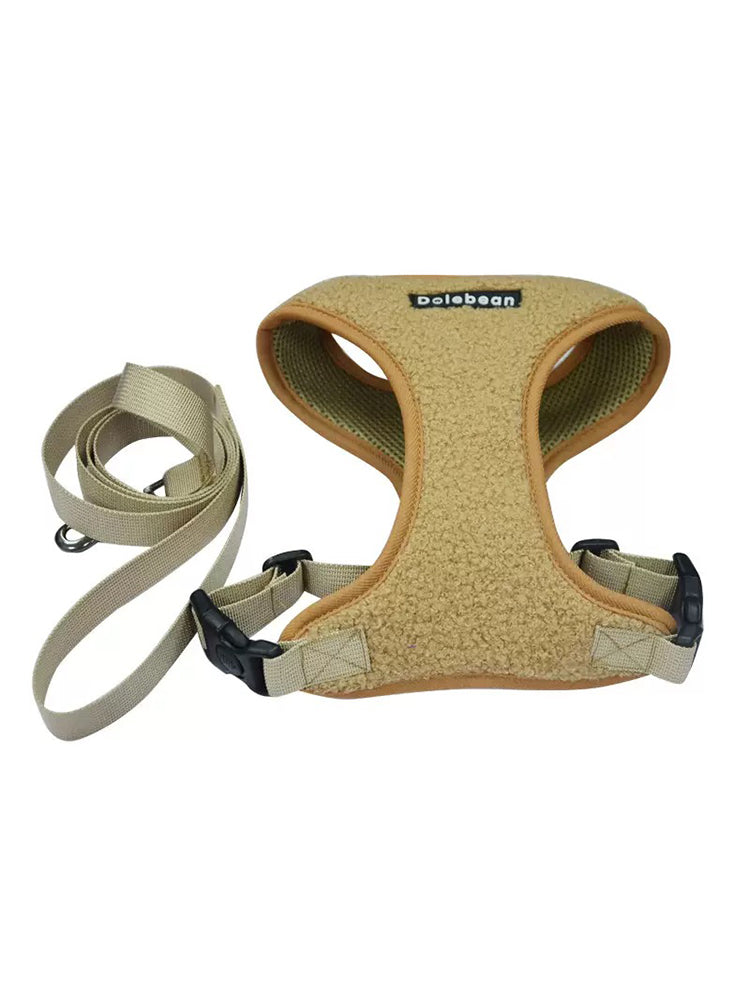 Dog Leash Pet Harness With Double Buckle