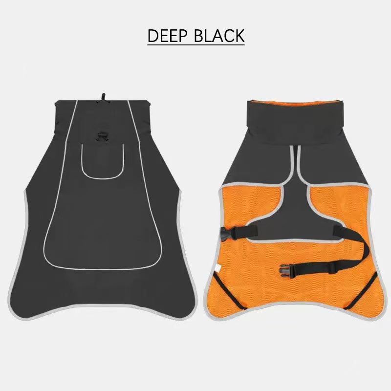 Waterproof Dog Jacket – Outdoor Pet Raincoat & Windbreaker for Large Dogs | All-Weather Coat