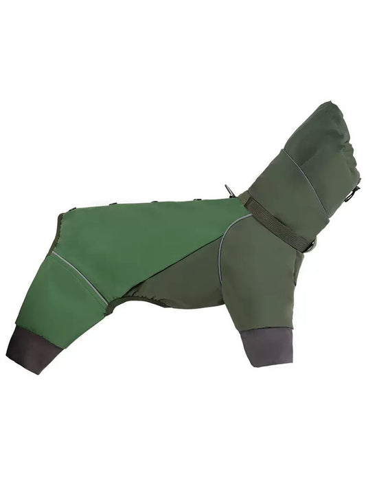 Dog Four-legged Raincoat Waterproof Wear-resistant Lightweight Jacket