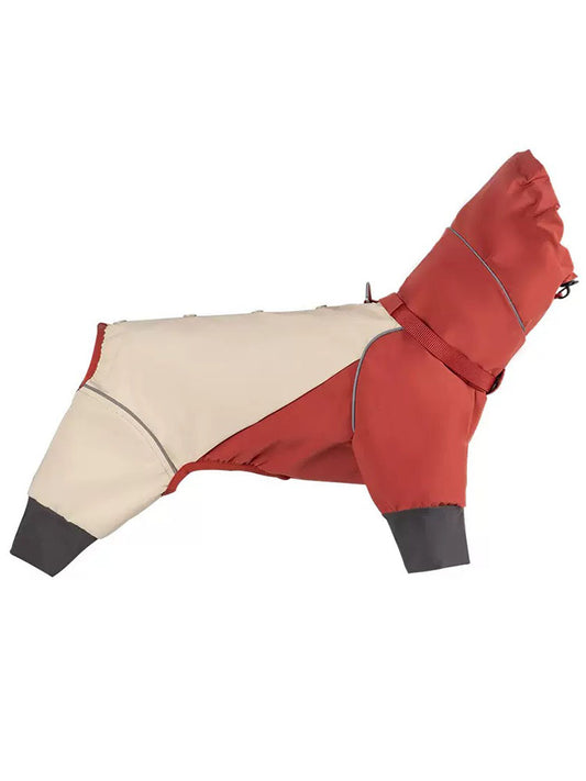 Dog Four-legged Raincoat Waterproof Wear-resistant Lightweight Jacket