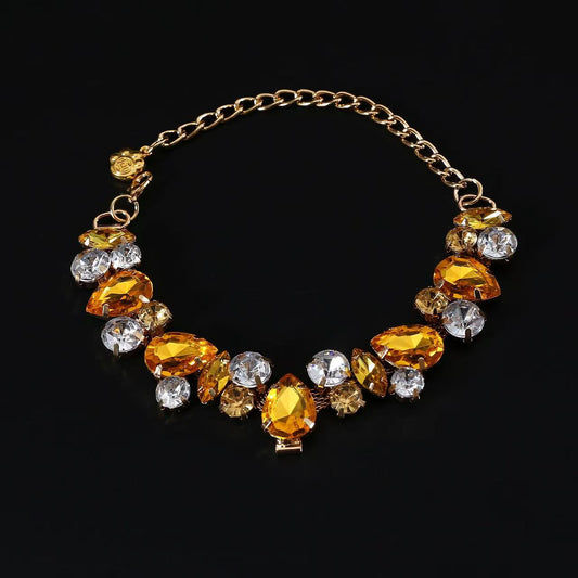 Luxury Crystal Pet Necklace | Rhinestone Dog & Cat Collar