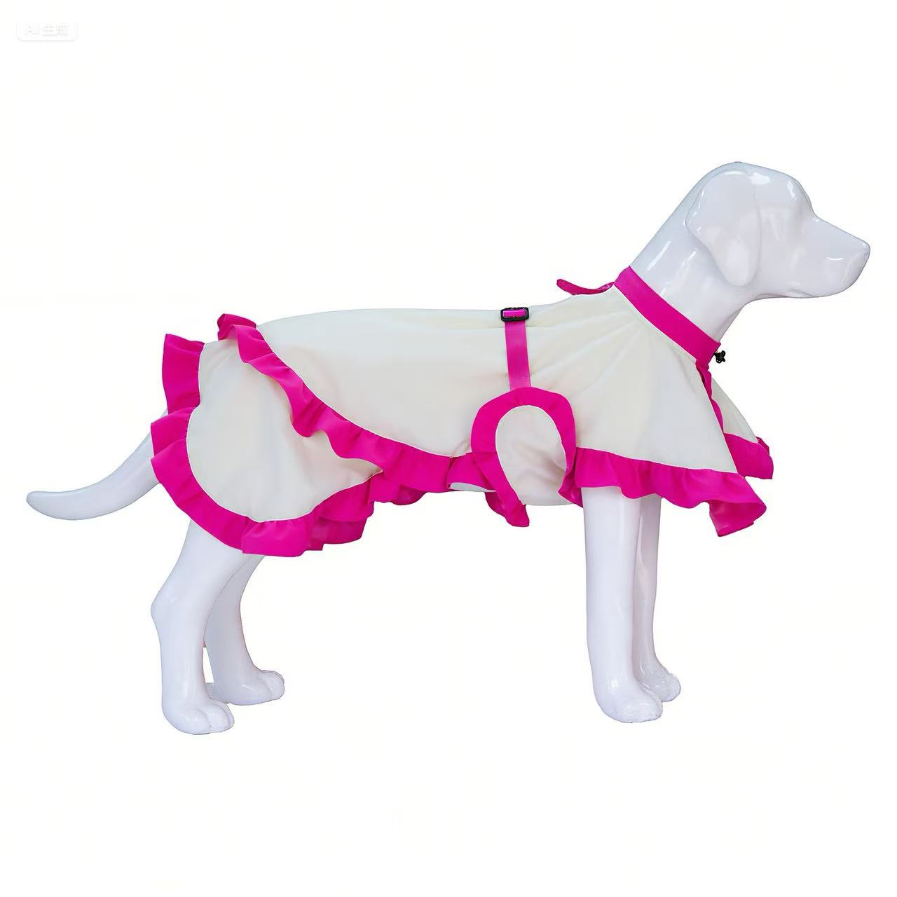 Waterproof Dog Raincoat with Skirt – Stylish Cape Jacket for Medium & Large Dogs
