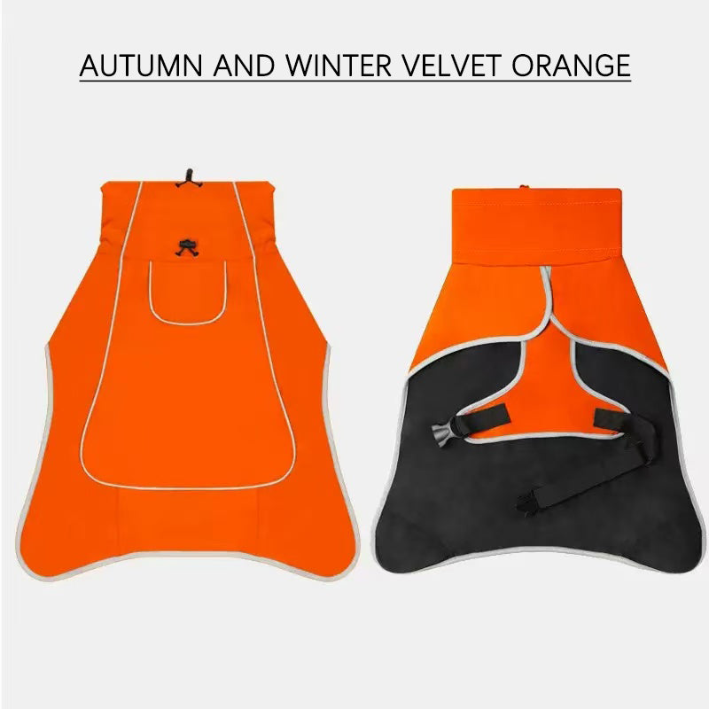 Waterproof Dog Jacket – Outdoor Pet Raincoat & Windbreaker for Large Dogs | All-Weather Coat