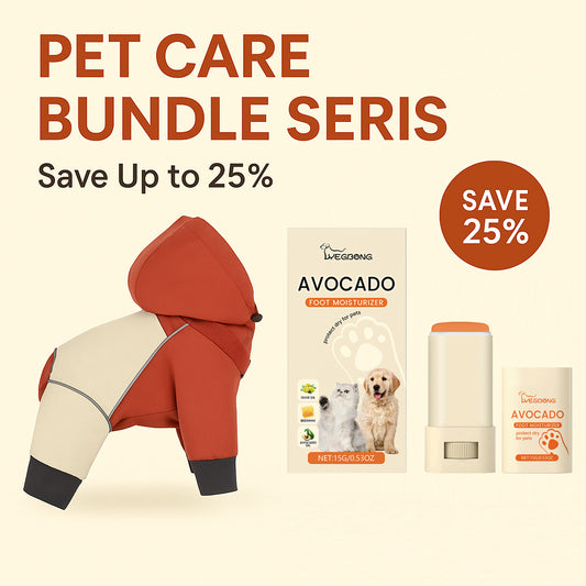 Pet Clothes + Avocado Paw Balm Set | Warmth and Waterproofing + Moisturizing Paw Care