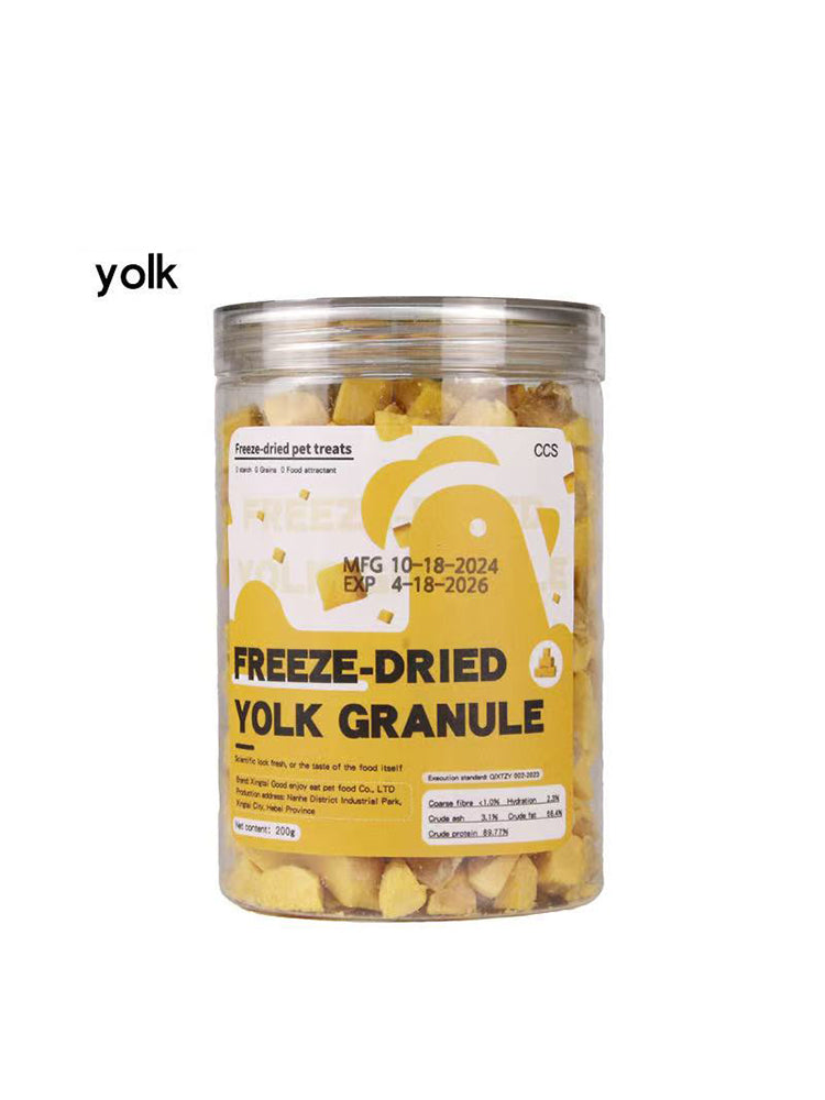 Chicken Diced Cat Food with Egg Yolk Crumble Pet Snacks