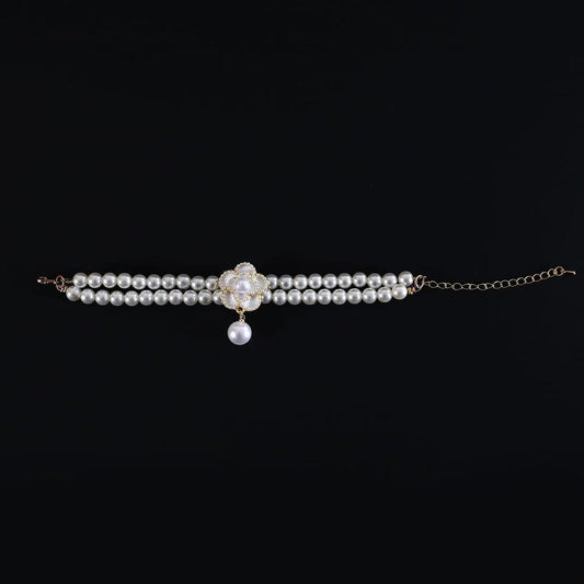 Pet Pearl Pendant Necklace Collar Accessories