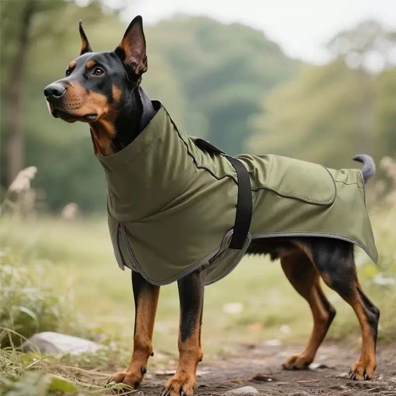 Waterproof Dog Jacket – Outdoor Pet Raincoat & Windbreaker for Large Dogs | All-Weather Coat