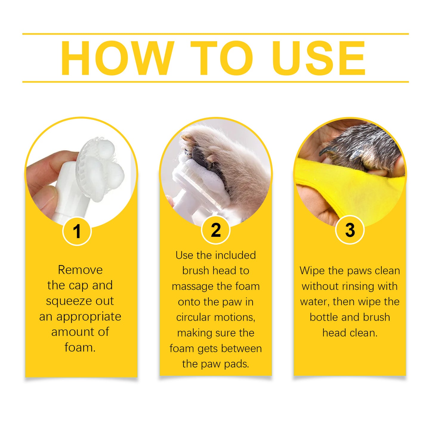 Pet Paw Foam Cleaner