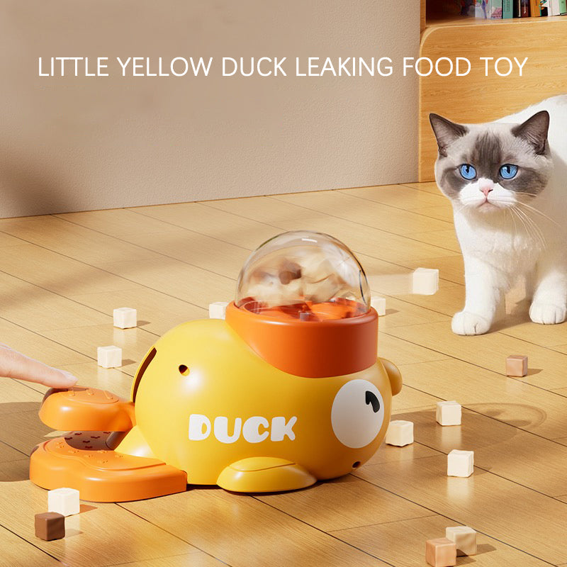 Dog Educational Little Yellow Duck Foot Feeder – Fun Training, Food Leakage Interaction, and Energy Consumption